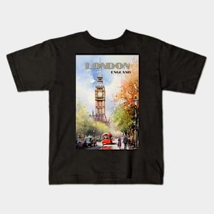 London Watercolor Kids T-Shirt